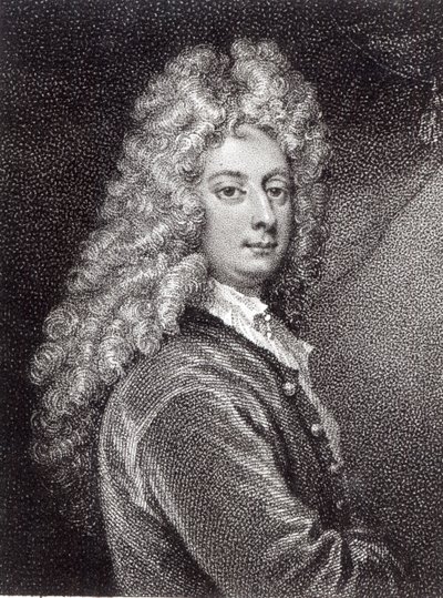 William Congreve, engraved by P.W. Tomkins by Godfrey Kneller